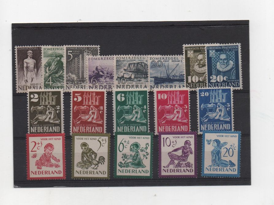 COLECCION SELLOS HOLANDA 1950